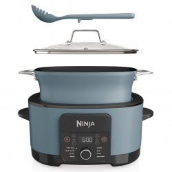 Multicooker Ninja Foodi PossibleCooker 8in1 MC1001EU, 1200W, 8 l, 8 programe, Acoperire ceramica, Timer, Triple Fusion Heat, Albastru/Negru