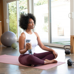 Ninja Blast BC151EUNV Portable Blender, 7.4W, 530 ml, 6-blade stainless steel blade, Ice crushing, Up to 10 cycles, BPA-free, USB-C, Blue