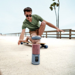 Ninja Blast BC151EUNV Portable Blender, 7.4W, 530 ml, 6-blade stainless steel blade, Ice crushing, Up to 10 cycles, BPA-free, USB-C, Blue
