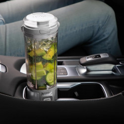 Ninja Blast BC151EUWH hordozható turmixgép, 7,4 W, 530 ml, 6 pengés acéllapát, jégzúzás, akár 10 ciklus, BPA-mentes, USB-C, fehér színű