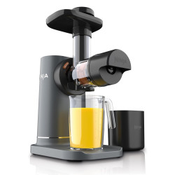 Storcator Ninja Cold Press JC151EU, 150W, 700 ml, Presare la rece, 2 filtre, Fara BPA, Functie reverse, Negru/gri