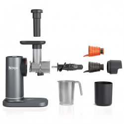 Αποχυμωτής Ninja Cold Press JC151EU, 150W, 700 ml, ψυχρή πρέσα, 2 φίλτρα, χωρίς BPA, αντίστροφη ταχύτητα, Μαύρο/γκρι
