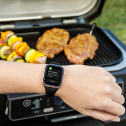 Ninja ProChef WP100EU Kitchen Thermometer, Bluetooth, Mobile App, Internal and Ambient Temperature Sensor, Up to 370°C, Black/Silver