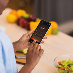 Θερμόμετρο κουζίνας Ninja ProChef WP100EU, Bluetooth, εφαρμογή για κινητά, αισθητήρας θερμοκρασίας εσωτερικού χώρου και περιβάλλοντος, έως 370C, μαύρο/ασημί