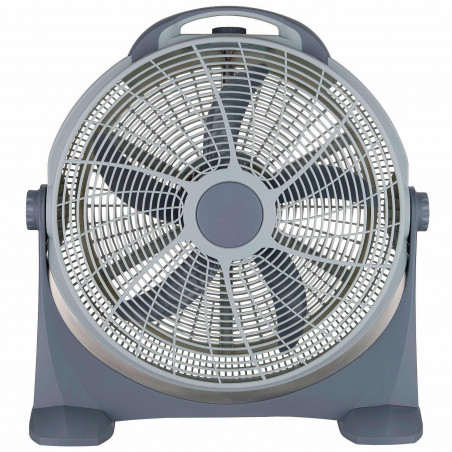 Elite ETFB-0334 padlóventilátor, 100W, 60 cm, 3 sebesség, 5 lapát, Szürke