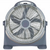 Elite ETFB-0334 padlóventilátor, 100W, 60 cm, 3 sebesség, 5 lapát, Szürke