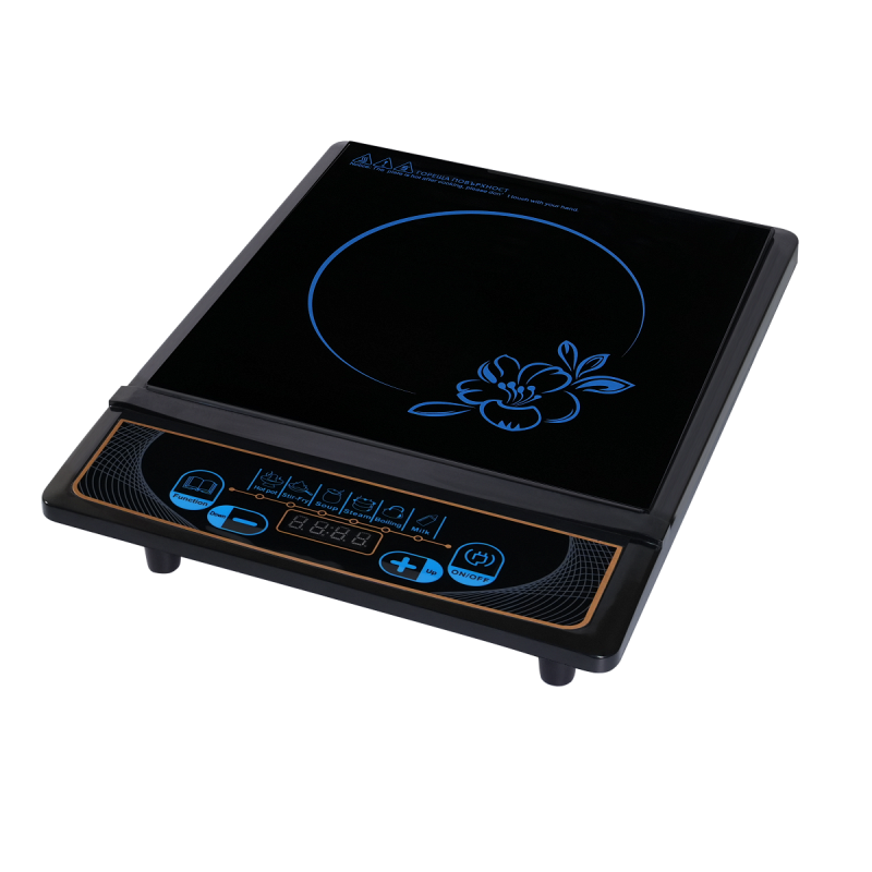 Elite EIP-1252M Single Induction Cooktop, 1500W, Touch Controls, LED Display, Overheat Protection, Black/Matte