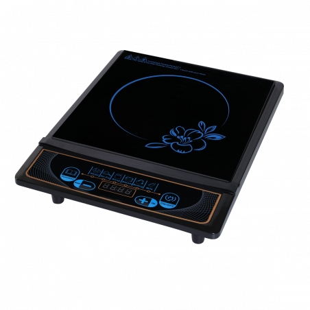 Elite EIP-1252M Single Induction Cooktop, 1500W, Touch Controls, LED Display, Overheat Protection, Black/Matte