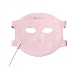 Beautifly Aura Glam Phototherapy Face Mask, 220 LED Lights, Collagen Regeneration and Anti-Aging Effect, 3 Intensity Levels, Cooling, USB-C, Pink