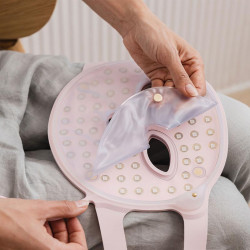 Beautifly Aura Glam Φωτοθεραπευτική μάσκα προσώπου, 220 φώτα LED, αναγέννηση κολλαγόνου και αντιγηραντική δράση, 3 εντάσεις, ψύξη, USB-C, ροζ