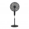 Elite ETSF-0335 ventilátor, 60 W, 40 cm, 3 sebességfokozat, 5 lapát, ionizátor, fekete