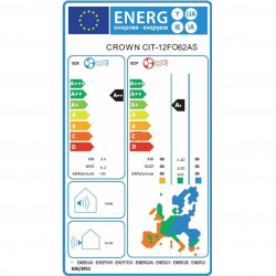 Inverter κλιματιστικό Crown CIT-18FO62AS, 18000 BTU, A++, φίλτρο άνθρακα και ασημένιο φίλτρο, αυτοκαθαρισμός, αυτοαπόψυξη, λευκό