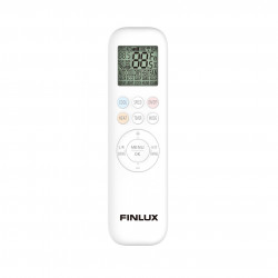 Finlux 12FERRO87BRIS Inverter Air Conditioner, 12,000 BTU, A+++, 30 m², Wi-Fi, Comfort Breeze, 4D Airflow, Outdoor Unit Heater, Stainless Steel