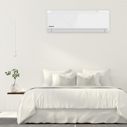 Finlux 12LIE55BE Inverter Air Conditioner, 12,000 BTU, 30 m², Outdoor Unit Heater, 4D Airflow, Operates at -25°C, White