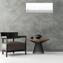 Finlux 12NE58XUM Inverter Air Conditioner, 12,000 BTU, 30 m², A+++, Wi-Fi, Gold-coated heat exchanger, Plasma filter, 8°C mode, White