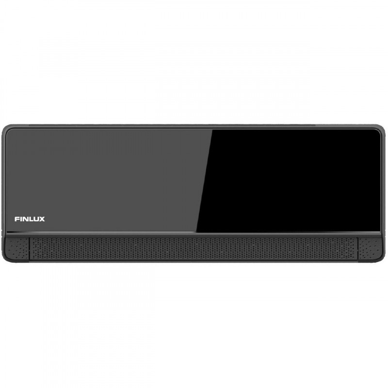 Finlux 12TENE87BRIS Inverter Air Conditioner, 12,000 BTU, A+++, 30 m², Wi-Fi, Plasma Filter, 4D Airflow, Gold-Coated Heat Exchanger, Black