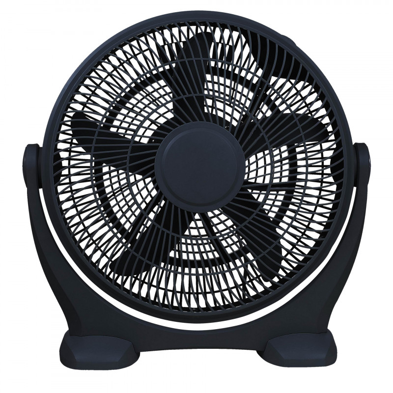 Elite EHFB-1332 Fan, 60W, 35 cm, 3 speeds, 5 blades, Oscillation, Adjustable tilt, Black