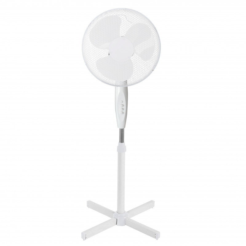 Elite EHSF-0365 Fan, 45W, 40 cm, 3 speeds, 3 blades, Steel grille, White
