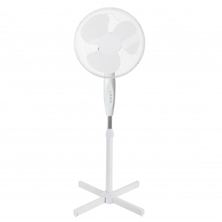 Вентилатор Elite EHSF-0365, 45W, 40 см, 3 скорости, 3 перки, Стоманена решетка, Бял