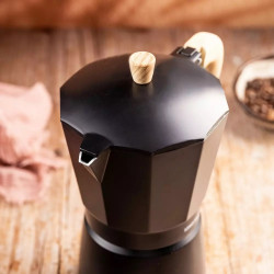 Kinghoff KH 1887 Cuban Coffee Maker, 9 cups, 450 ml, Aluminum, Induction, Black