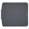 KH 1905 Silicone Dish Drying Mat, 46 x 40 cm, Non-slip surface, Drip edge, Roll-up design, Gray
