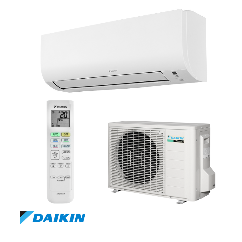 Daikin FTXP20N + RXP20N Inverter Air Conditioner, 7,000 BTU, 15 m², A++, Wi-Fi, R-32, White