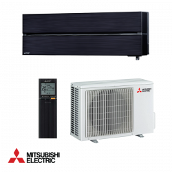 Mitsubishi Electric MSZ-LN25VGB/MUZ-LN25VG Inverter Air Conditioner, 9,000 BTU, 20 m², A+++ / A+++, Wi-Fi, R-32, Black