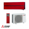 Mitsubishi Electric MSZ-LN25VGR/MUZ-LN25VG Inverter Air Conditioner, 9,000 BTU, 20 m², A+++ / A+++, Wi-Fi, R-32, Red