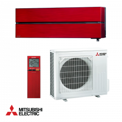 Aparat de aer conditionat inverter Mitsubishi Electric MSZ-LN50VGR + MUZ-LN50VG, 18000 BTU, 37 m², A+++, Wi-Fi, R-32, Rosu