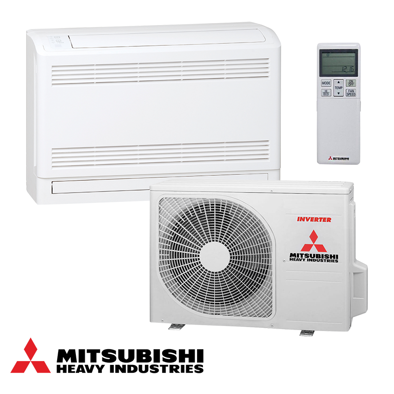 Инверторен климатик Mitsubishi Heavy Industries SRF35ZS-W/SRC35ZS-W, 12000 BTU, 28 м2, А++/А++, Подов, Самопочистваща функция, Бял