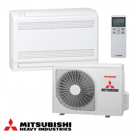 Инверторен климатик Mitsubishi Heavy Industries SRF35ZS-W/SRC35ZS-W, 12000 BTU, 28 м2, А++/А++, Подов, Самопочистваща функция, Бял