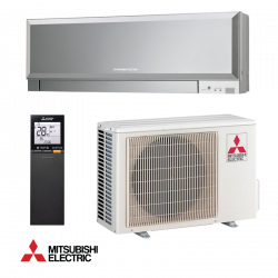 Aparat de aer conditionat inverter Mitsubishi Electric MSZ-EF35VGKS + MUZ-EF35VG, 12000 BTU, 25 m², A+++, Wi-Fi, R-32, Gri