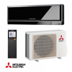 Mitsubishi Electric MSZ-EF25VGKB/MUZ-EF25VG inverter air conditioner, 9000 BTU, 20 m², A+++/A++, Wi-Fi, Econo Cool, Black