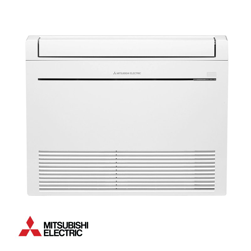 Mitsubishi Electric MFZ-KT50VG/SUZ-M50VA Inverter Air Conditioner, 18,000 BTU, 40 m², A++/A+, Floor-mounted, Silver Ion Filter, White