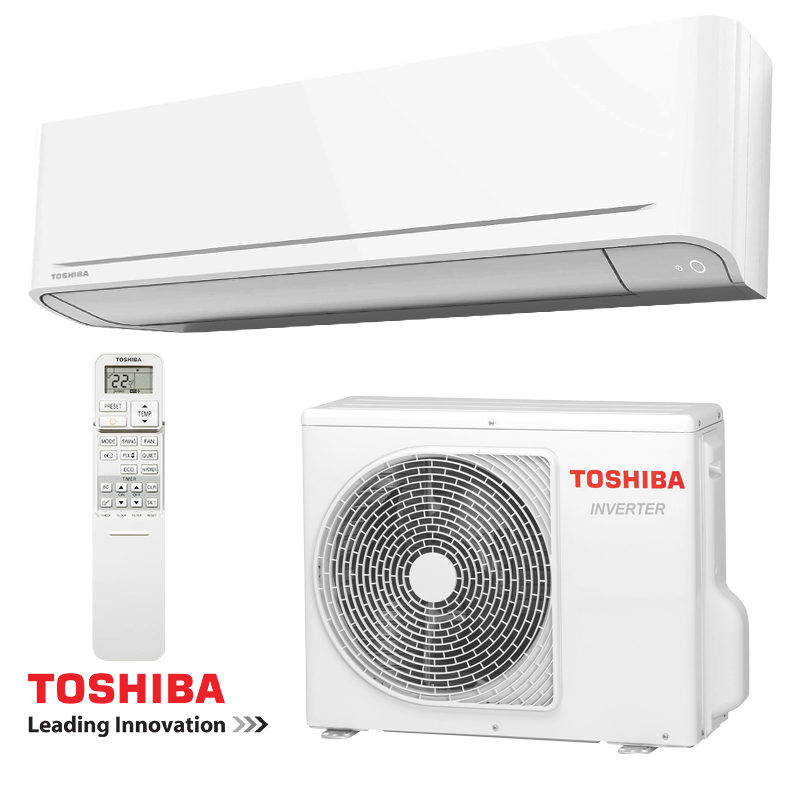 Инверторен климатик Toshiba Yukai RAS-24E2KVG-E/RAS-24E2AVG-E, 24000 BTU, 45 м2, А++/А+, Ultra Fresh филтър, Magic Coil самопочистване, Бял