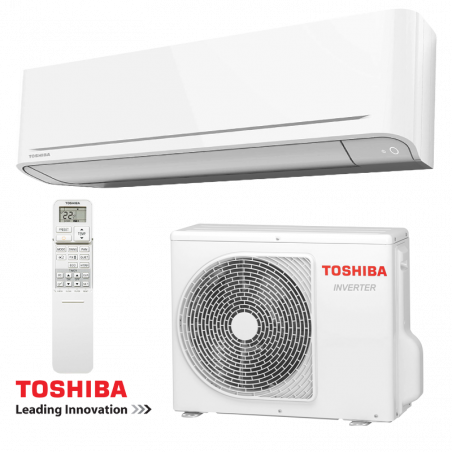 Toshiba Yukai RAS-24E2KVG-E/RAS-24E2AVG-E Inverter Air Conditioner, 24,000 BTU, 45 m², A++/A+, Ultra Fresh Filter, Magic Coil Self-Cleaning, White
