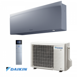 Daikin Emura 3 FTXJ25AS + RXJ25A Inverter Air Conditioner, 9,000 BTU, 17 m², A+++, Wi-Fi, R-32, Gray