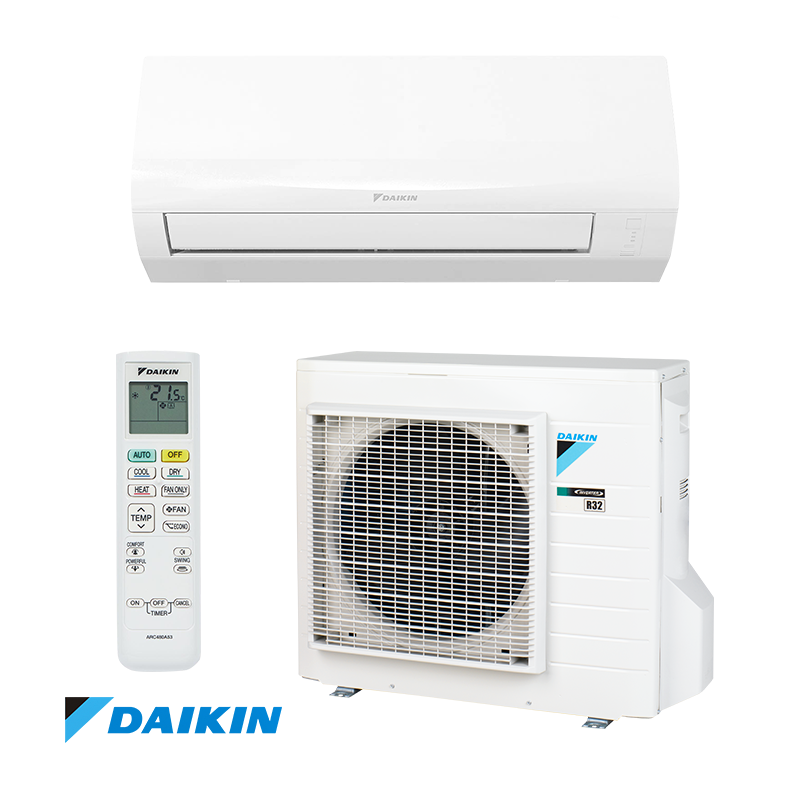Aparat de aer conditionat inverter Daikin Sensira FTXF25E + RXF25E, 9000 BTU, 17 m², A++, R-32, Alb