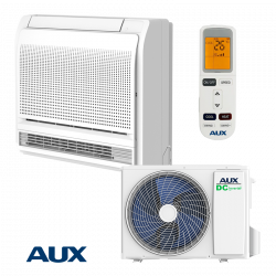 Aparat de aer conditionat inverter de podea AUX AUCO-H12/4R3B + AL-H12/NDR3HB2(U), 12000 BTU, 25 m², A++, R-32, Alb