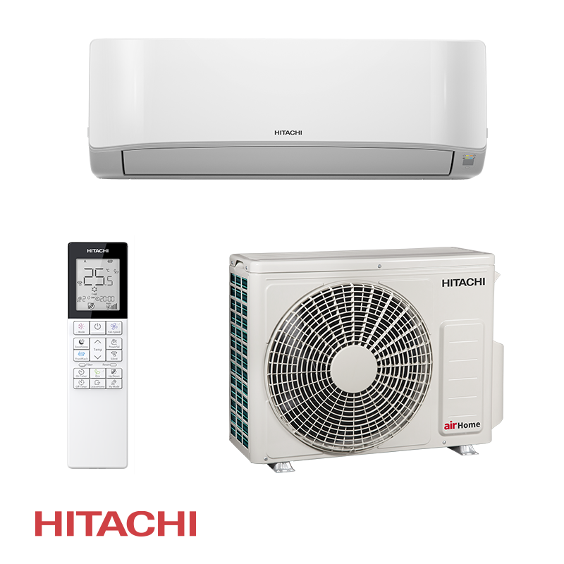 Aparat de aer conditionat inverter Hitachi AirHome 400 RAK-DJ35PHAE / RAC-DJ35PHAE, 12 000BTU, 26 m², A++/A++, Wi-Fi, R-32, Alb