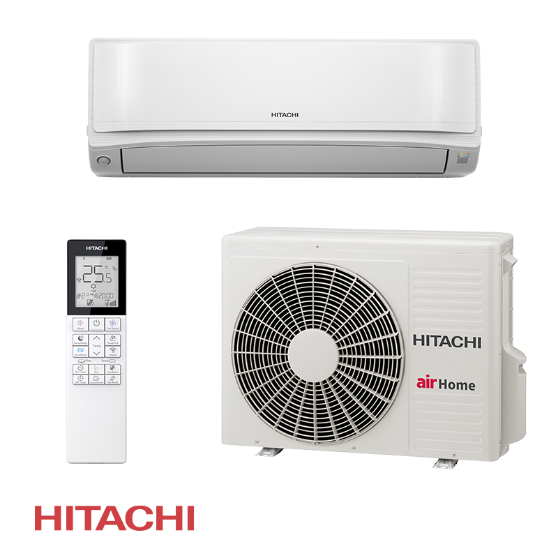 Инверторен климатик Hitachi AirHome 600 RAK-VJ42PHAE / RAC-VJ42PHAE, 14000 BTU, 33 м2, A++, Wi-Fi, R-32, Бял