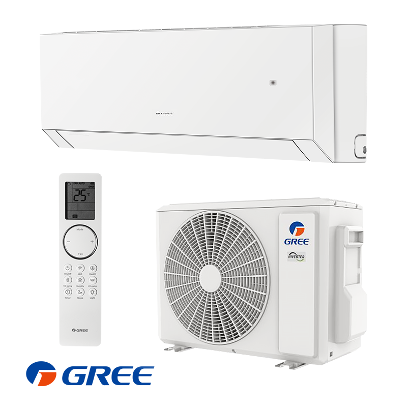 Aparat de aer conditionat inverter Gree Clivia GWH18AUDXD-K6DNA2A, 18 000BTU, 34 m², A++/A+, Wi-Fi, R-32, Alb