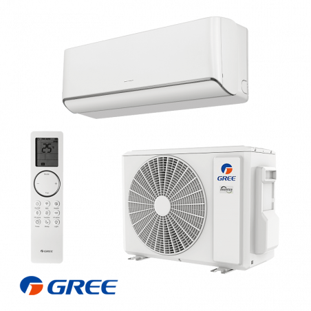 Инверторен климатик Gree Airy GWH12AVCXD-K6DNA1A, 12000 BTU, 24 м2, A+++, Wi-Fi, R-32, Бял