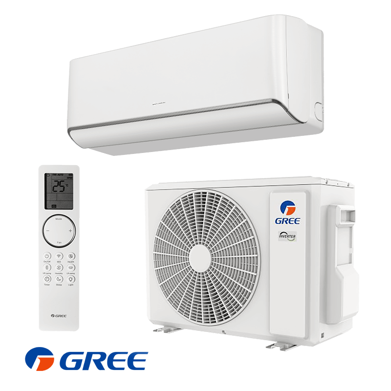 Κλιματιστικό Inverter Gree Airy GWH18AVDXE-K6DNA1A, 18000 BTU, 35 m2, A+++, Wi-Fi, R-32, Λευκό