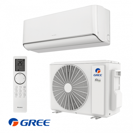 Gree Airy GWH18AVDXE-K6DNA1A Inverter Air Conditioner, 18,000 BTU, 35 m², A+++, Wi-Fi, R-32, White