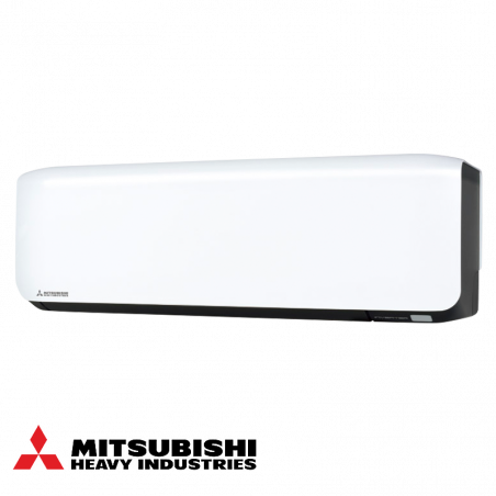 Mitsubishi Heavy Industries SRK35ZS-WFB + SRC35ZS-W Inverter Air Conditioner, 12,000 BTU, 25 m², A++, Wi-Fi, R-32, Anti-Allergen System, White/Black