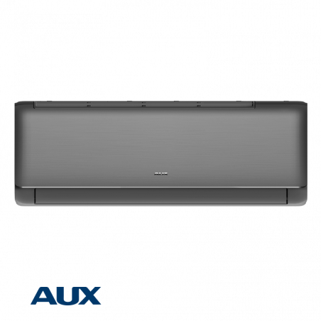 Инверторен климатик AUX New-Q ASW-H12C5A4/QFR3DI-C0, 12000 BTU, 25 м2, A++, Wi-Fi, R-32, Черен