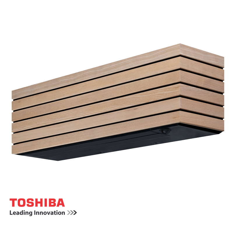 Инверторен климатик Toshiba Super Daiseikai 10 WOOD RAS-B10S4KVDG-E / RAS-10S4AVPG-E, 10000 BTU, 20 м2, A+++, Wi-Fi, R-32, Декоративен дизайн, Кафяв