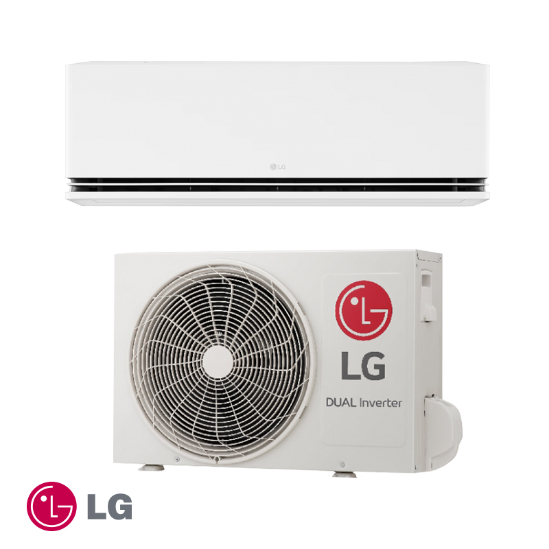 Aparat de aer conditionat inverter LG New Deluxe H18S1D.NS1 + H18S1D.U18, 18 000BTU, 37 m², A++/A+, Wi-Fi, Ionizator, R-32, Alb