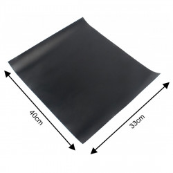 Set of 3 Kinghoff KH 1920 Baking Mats, For Barbecue/Grill, PTFE Non-Stick Coating, 40 x 33 cm, Heat-Resistant up to 200°C, Black